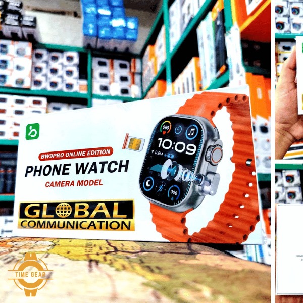 BW9 Pro Online Edition – 4G SIM Smart Watch with Popup Folding Camera
